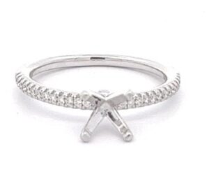 14K WHITE GOLD DIAMOND SEMI-MOUNT W900ANT