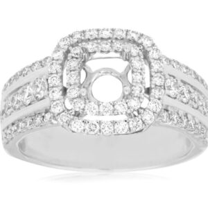 14K SEMI-MOUNT WEDDING SET WC7688S