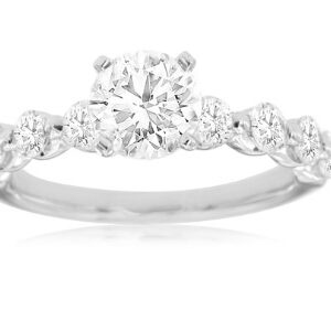 14K WHITE GOLD DIAMOND SEMI-MOUNT W2804AN