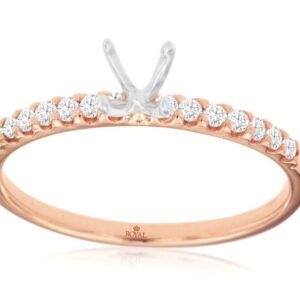 14K ROSE GOLD SEMI-MOUNT PR3882S
