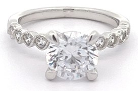 14K WHITE GOLD DIAMOND SEMI-MOUNT W9703XN