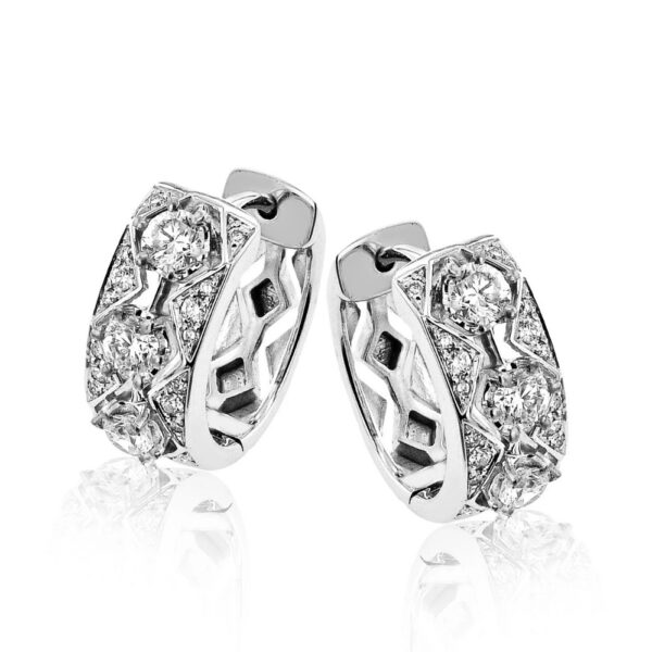 SIMON G. HUGGIE HOOP EARRINGS IN 18K LE4680
