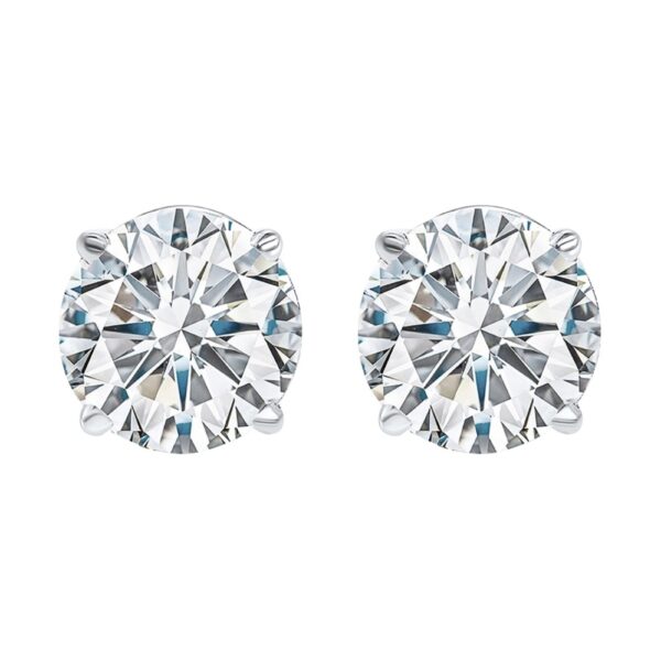 WHITE GOLD DIAMOND EARRINGS SE3030-4WF
