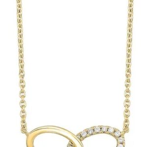 14K YELLOW GOLD DIAMOND PENDANT PD10912-4YSC
