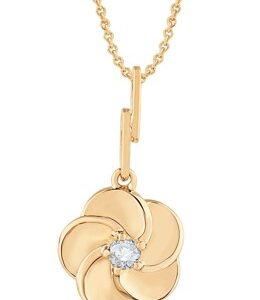 10K DIAMOND FLOWER PENDANT M6871