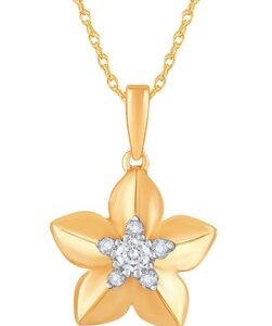 10K DIAMOND FLOWER PENDANT M6873
