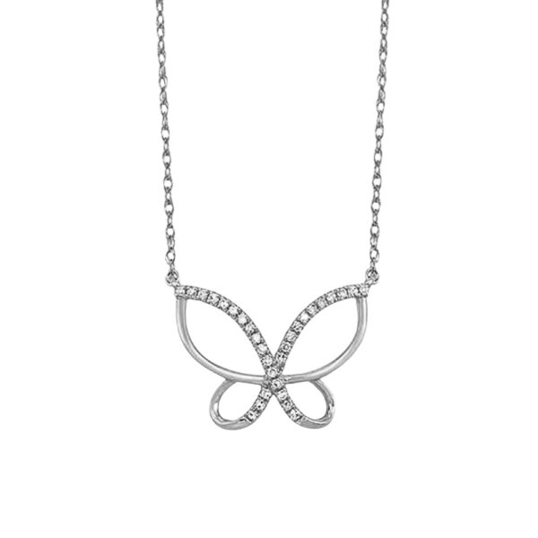 WHITE GOLD DIAMOND PENDANT PD34099-1WSC