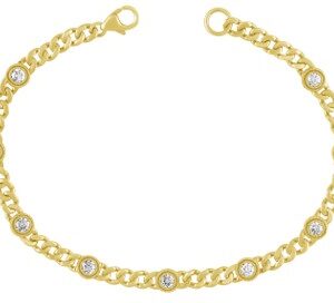 10K DIAMOND LINK BRACELET M5662