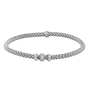 SIMON G. WOVEN BRACELET IN 18K GOLD WITH DIAMONDS LB2543