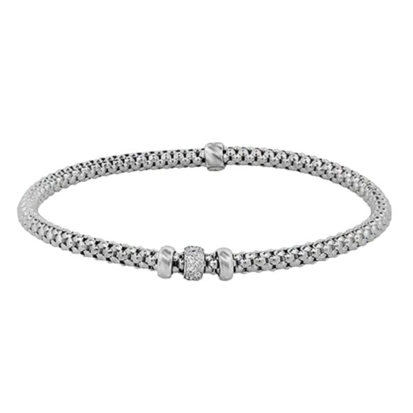SIMON G. WOVEN BRACELET IN 18K GOLD WITH DIAMONDS LB2543