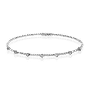 SIMON G. BANGLE IN 18K GOLD WITH DIAMONDS LB2520