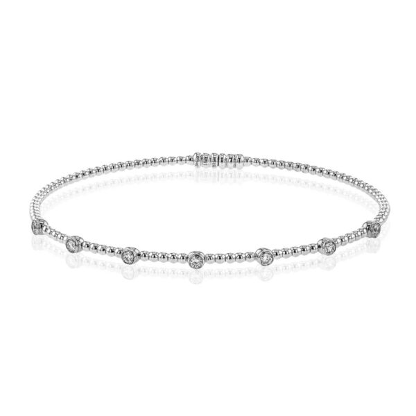 SIMON G. BANGLE IN 18K GOLD WITH DIAMONDS LB2520