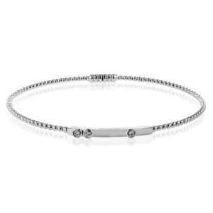 SIMON G. WHITE GOLD DIAMOND BANGLE LB2443