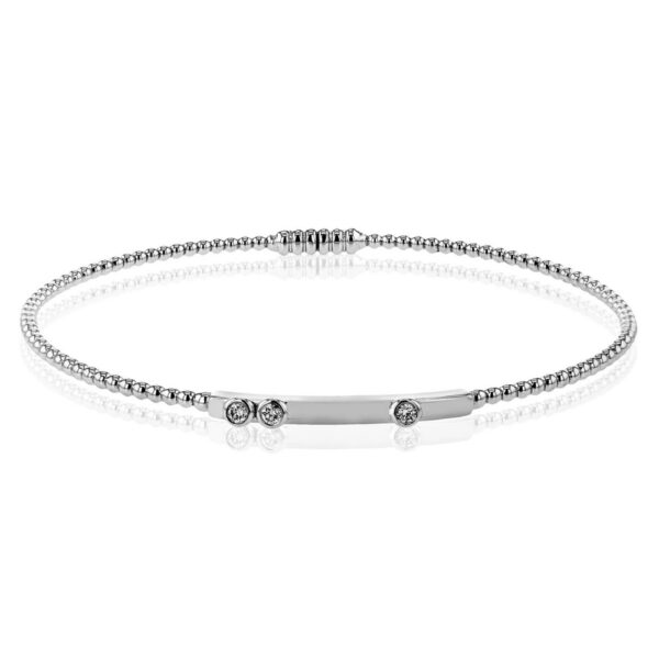 SIMON G. WHITE GOLD DIAMOND BANGLE LB2443