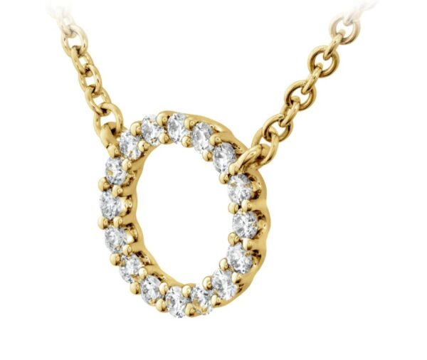 HEARTS ON FIRE SIGNATURE CIRCLE PENDANT - SMALL HFPSIGC00128Y - Image 2