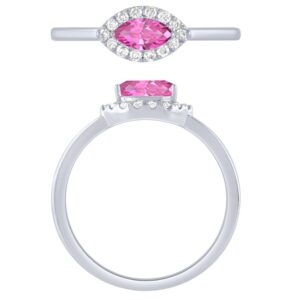 PINK TOURMALINE AND DIAMOND RING M5950