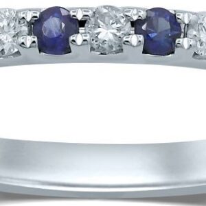 SAPPHIRE AND DIAMOND PAVÉ SET BIRTHSTONE RING M4781