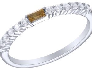 10K CITRINE & DIAMOND RING M6783
