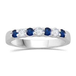 SAPPHIRE AND DIAMOND BAND M5461