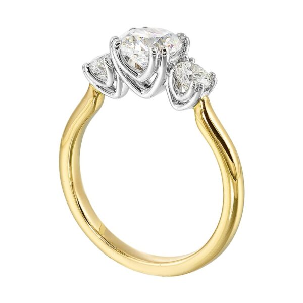 WHITE AND YELLOW GOLD SEMI MOUNT W4791RN100SM-4YWB - Image 3