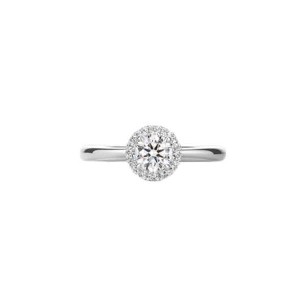 HEARTS ON FIRE VELA HALO RING UU2638PTGV20706500 - Image 2