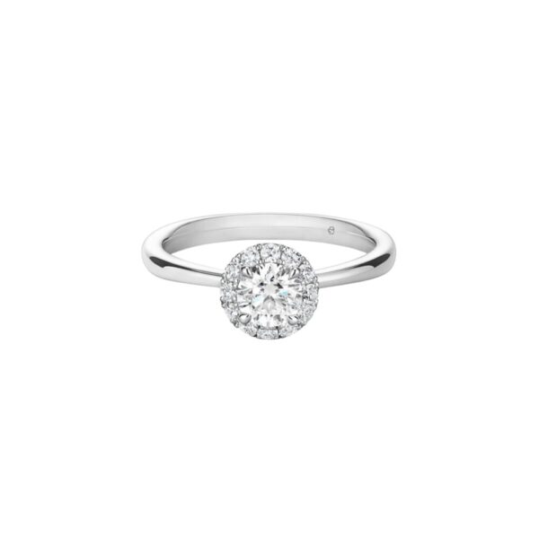 HEARTS ON FIRE VELA HALO RING UU2638PTGV20706500