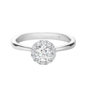 HEARTS ON FIRE VELA HALO RING UU2638PTIV20706500