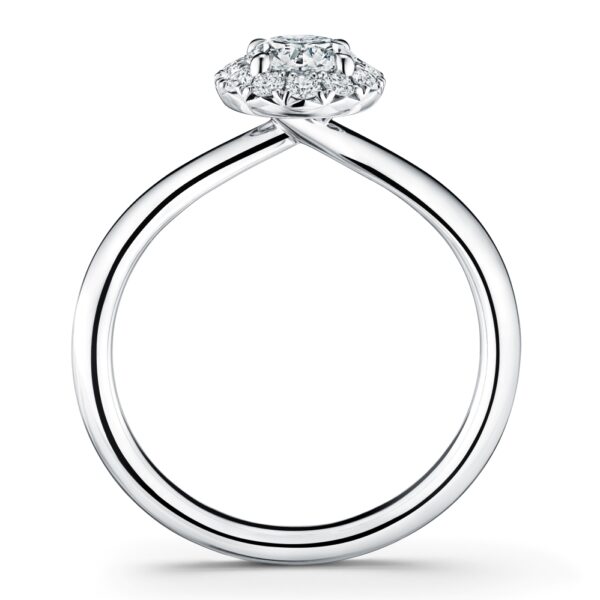 HEARTS ON FIRE VELA HALO RING UU2638PTHV20506500 - Image 3