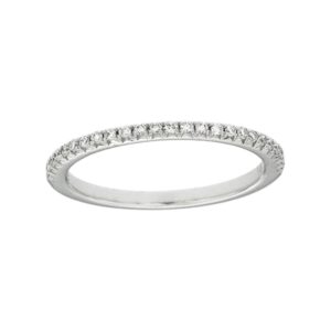 14K WHITE GOLD DIAMOND BAND W990B