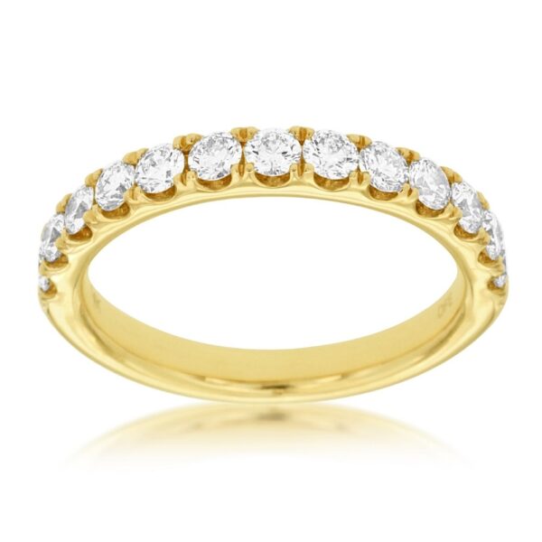 14K YELLOW GOLD DIAMOND BAND Y907N