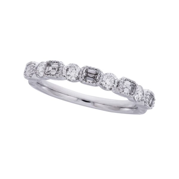 14K WHITE GOLD DIAMOND BAND W901810