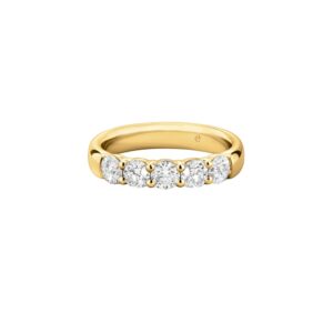 HEARTS ON FIRE SIGNATURE 5-STONE BAND UU29428YGHV0456500