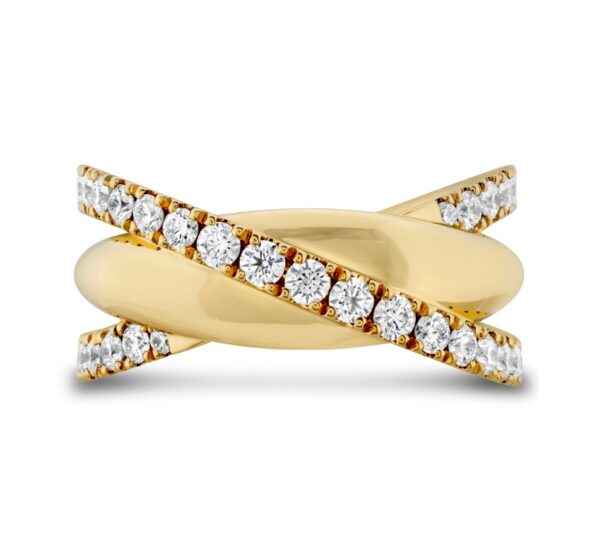 HEARTS ON FIRE CRISSCROSS DOME DIAMOND RING HFRGXX00758Y