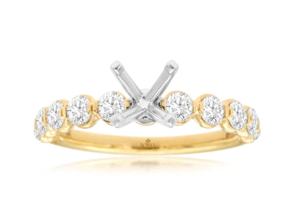 YELLOW GOLD DIAMOND SEMI-MOUNT H1333S