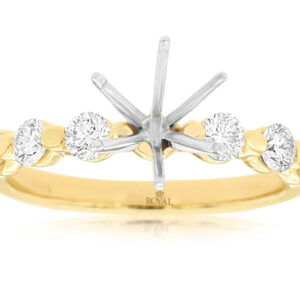 YELLOW GOLD DIAMOND SEMI-MOUNT 3877S