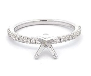 14K WHITE GOLD DIAMOND SEMI-MOUNT W990AN