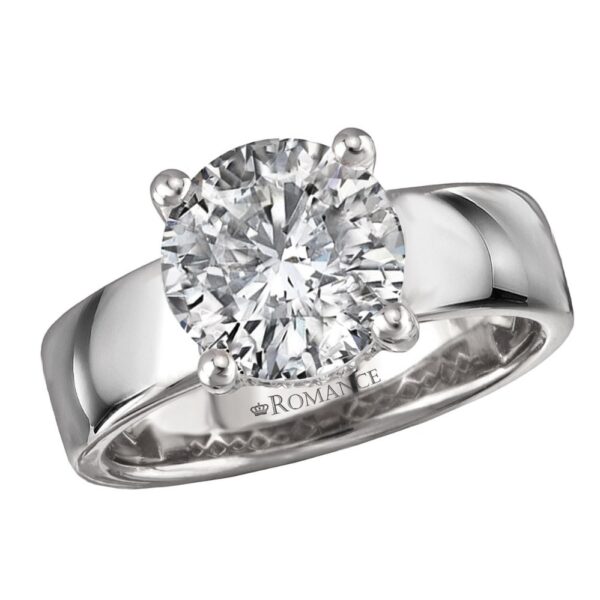 WHITE GOLD HIDDEN HALO SEMI-MOUNT 160254-RD300