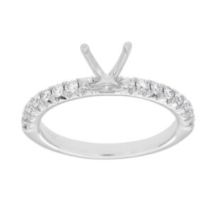 14K WHITE GOLD DIAMOND SEMI MOUNT W993AN