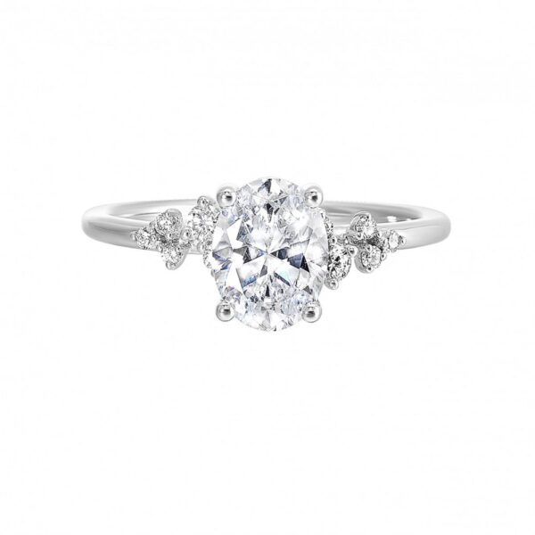 WHITE GOLD DIAMOND SEMI-MOUNT W1121ON100SM-4WB - Image 2