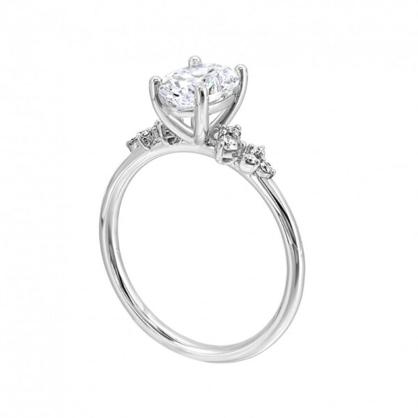 WHITE GOLD DIAMOND SEMI-MOUNT W1121ON100SM-4WB - Image 3