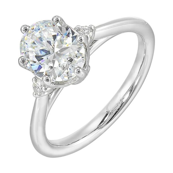 WHITE GOLD DIAMOND SEMI-MOUNT RING W4591ON200SM-4WB - Image 3