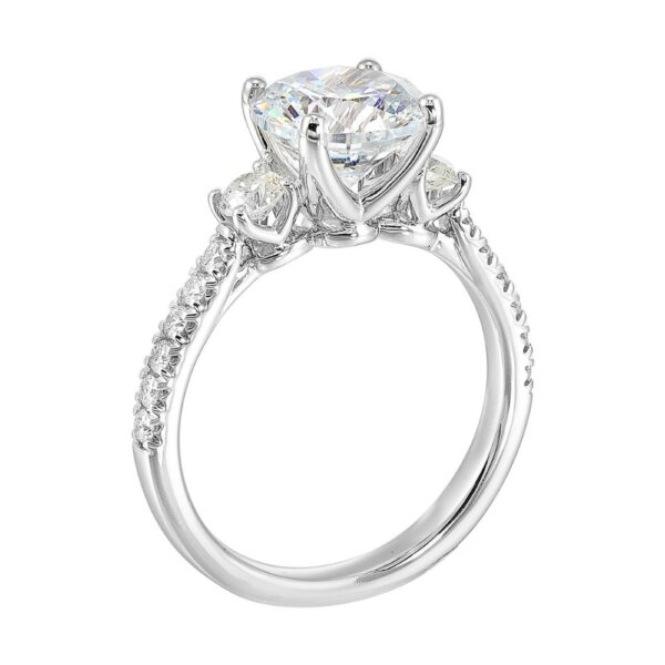 WHITE GOLD DIAMOND SEMI-MOUNT RING W4821RN200SM-4WB - Image 3