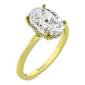 SIMON G. YELLOW GOLD ENGAGEMENT RINGS LR4196