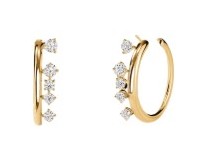 HEARTS ON FIRE BARRE FLOATING DIAMOND EARRINGS UU28528YGHV135