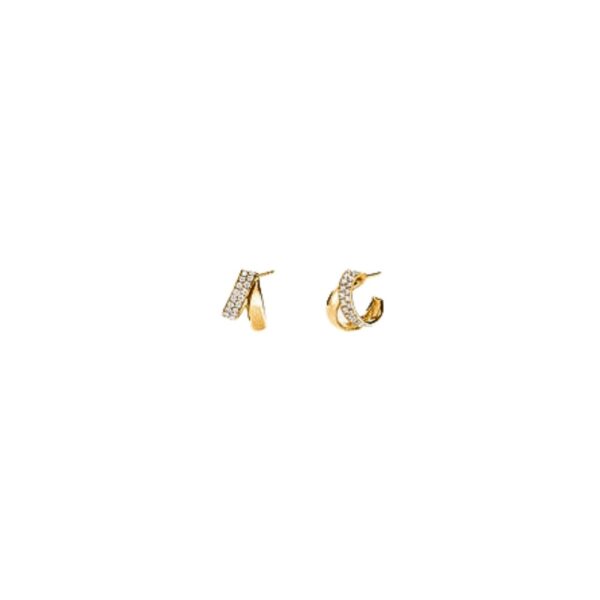 HEARTS ON FIRE INSIDE/OUT DIAMOND FLIP EARRINGS UU29108YGHV085 - Image 2