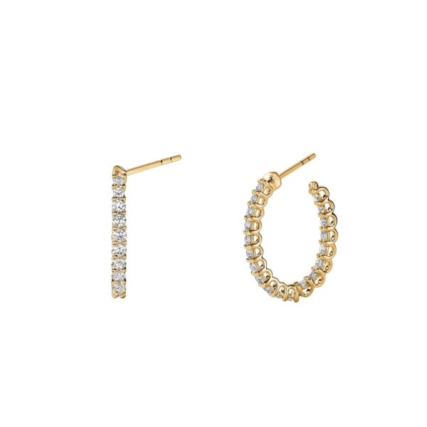 HEARTS ON FIRE SIGNATURE OVAL HOOP - SMALL HOOPSIGO00668Y