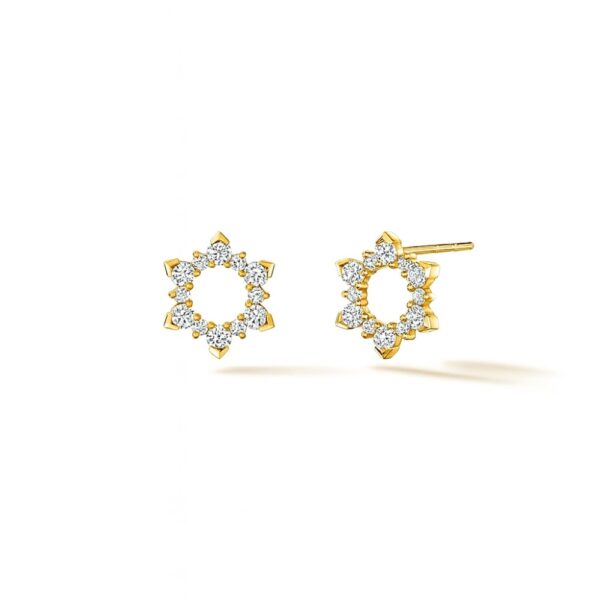 HEARTS ON FIRE AERIAL SUNBURST EARRINGS - SMALL UU30818YGHV045