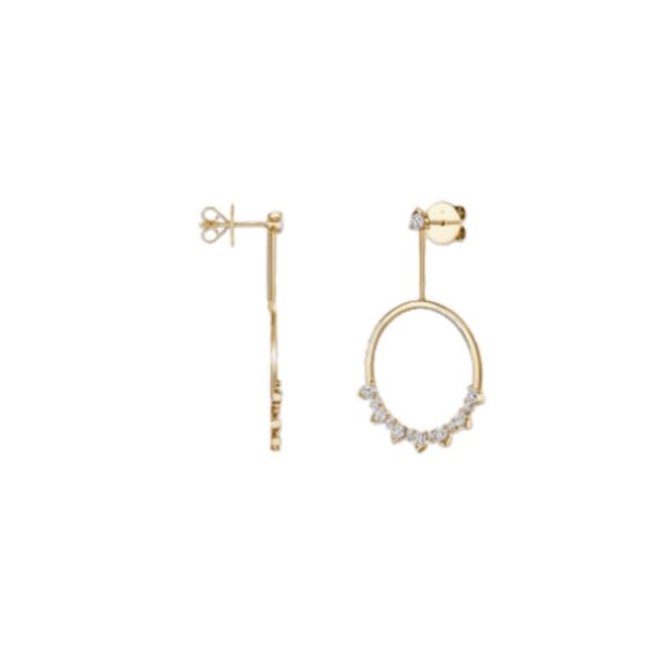 HEARTS ON FIRE AERIAL SUNRISE DROP EARRINGS UU32267YGHV195 - Image 2