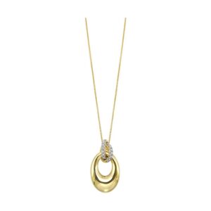 14K YELLOW GOLD DIAMOND PENDANT PD10982-4YC