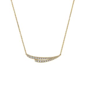 HEARTS ON FIRE VELA FRENCH CUT PAVE DIAMOND PENDANT NECKLACE UU28068YGHV0401800